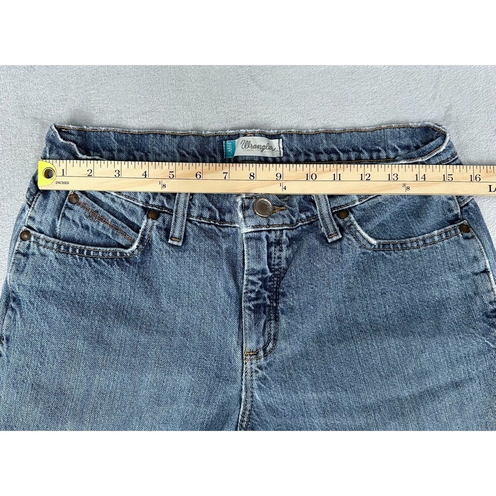 Wrangler Cash Cowgirl Cut Jeans Women's 9/10 x 36 100% Cotton - Picture 12 of 16